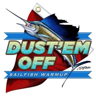 Dust'em Off Sailfish Warmup logo